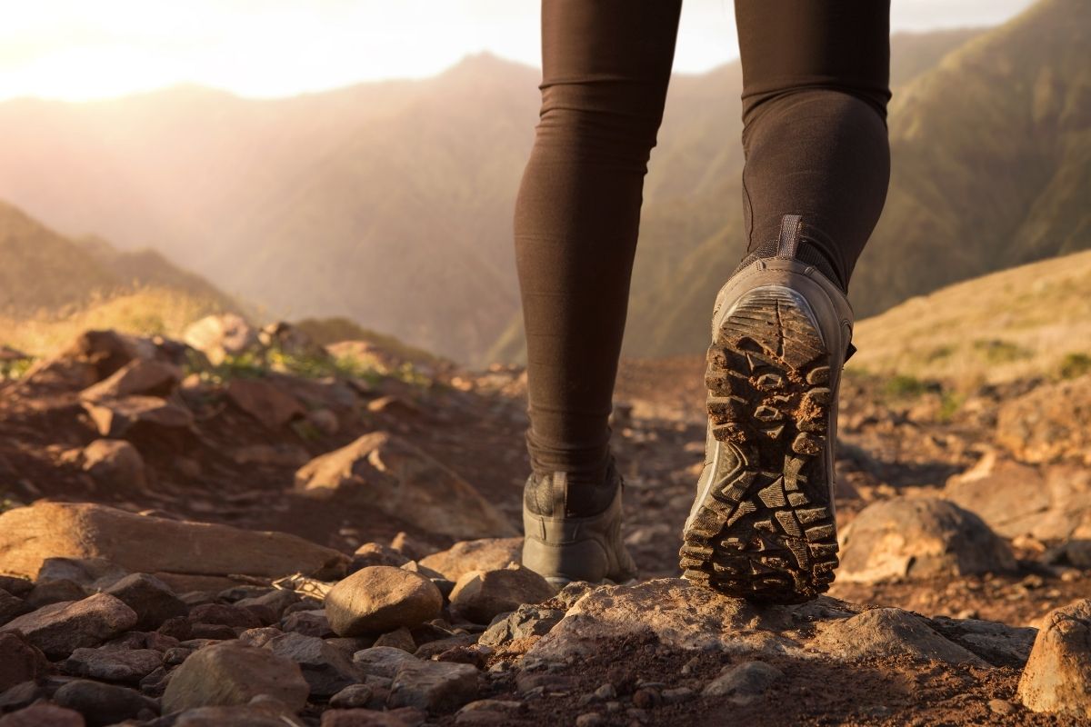 Trail Hiking Boots in Mountains